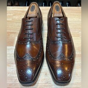 Cie Men’s Handmade Leather Wingtip Oxfords W Patinas Sz 11D ( Allen Edmonds )